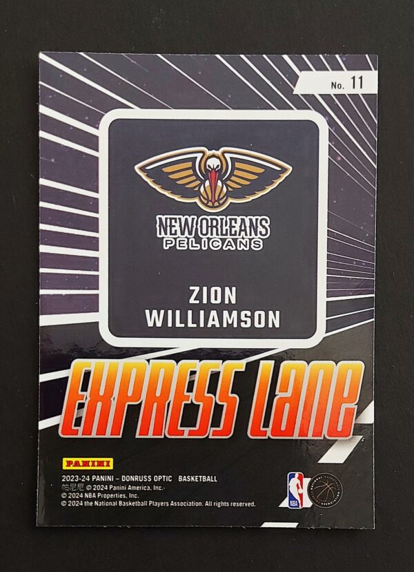 2023-24 Panini Optic Express Lane Zion Williamson #11