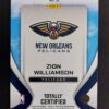 2024-25 Panini Totally Certified Franchise Fundations Zion Williamson #3