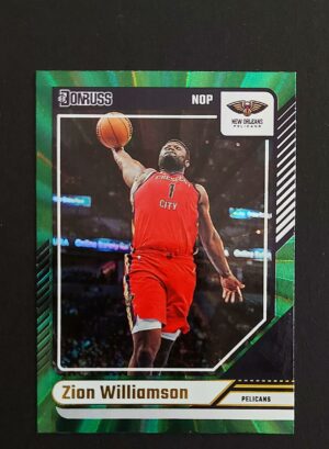 2024-25 Panini Donruss Zion Williamson #129 Green Laser
