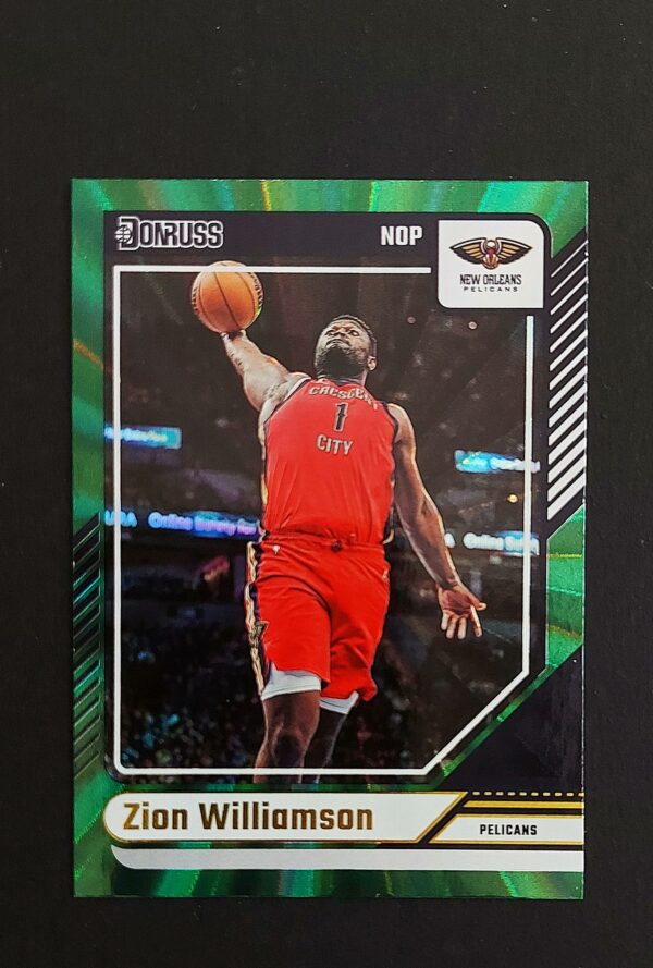 2024-25 Panini Donruss Zion Williamson #129 Green Laser