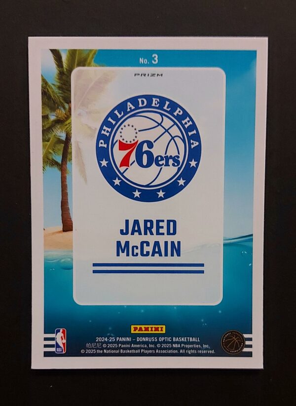 2024-25 Panini Optic Splash! Jared McCain #3 RC Silver