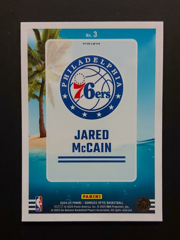 2024-25 Panini Optic Splash! Jared McCain #3 RC Purple