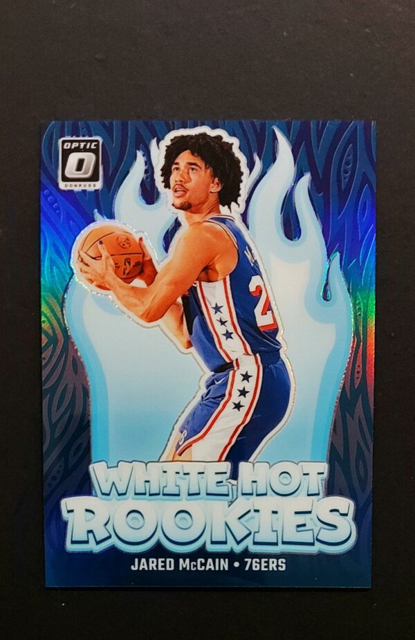 2024-25 Panini Optic White Hot Rookies Jared McCain #2 RC Purple