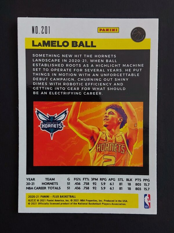 2020-21 Panini Flux Lamelo Ball #201 RC