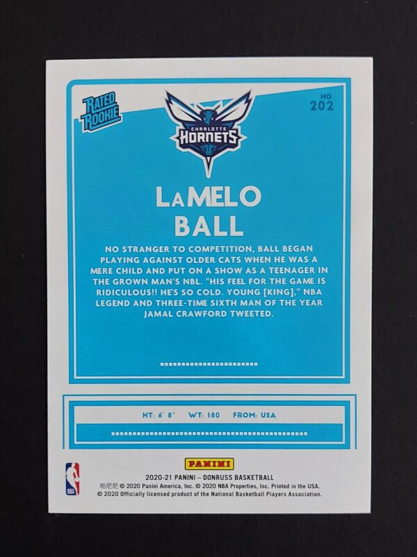 2020-21 Panini Donruss Lamelo Ball #202 RC