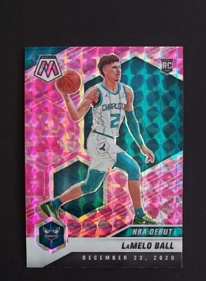 2020-21 Panini Mosaic NBA Debut Lamelo Ball #262 RC Pink Camo