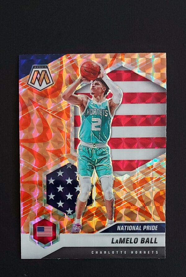 2020-21 Panini Mosaic National Pride Lamelo Ball #257 RC Orange Reactive