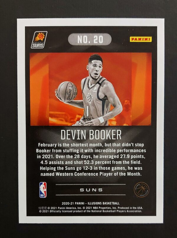 2020-21 Panini Illusions Devin Booker #21 Orange