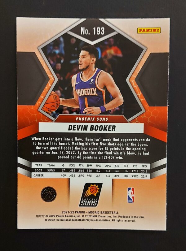 2021-22 Panini Mosaic Devin Booker #193