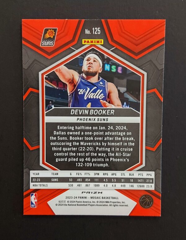 2023-24 Panini Mosaic Devin Booker #125 Choice