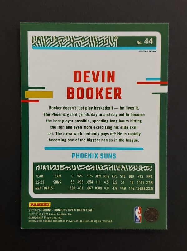 2023-24 Panini Optic Devin Booker #44 Pink