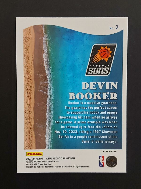 2023-24 Panini Optic Splash! Devin Booker #2 Purple