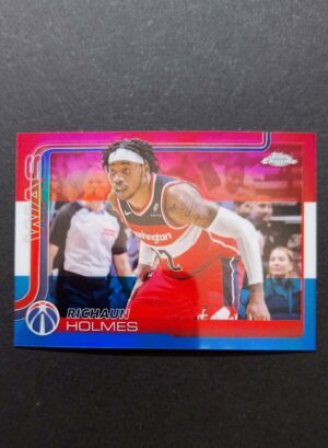 2025-26 Topps Chrome Richaun Holmes #236 Red White Blue