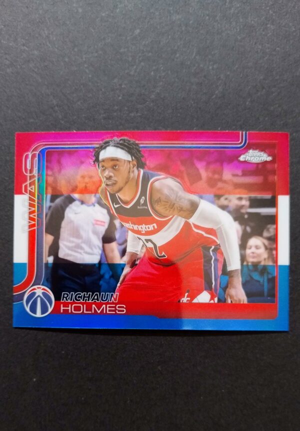 2025-26 Topps Chrome Richaun Holmes #236 Red White Blue
