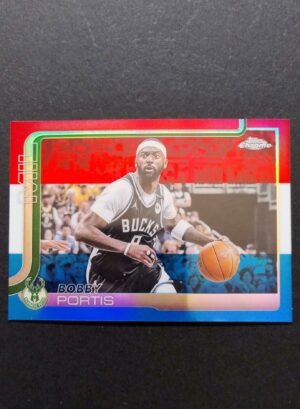 2025-26 Topps Chrome Bobby Portis #124 Red White Blue