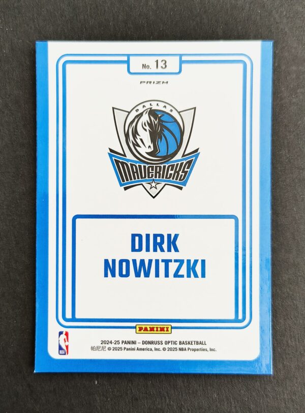2024-25 Panini Optic Winner Stays Dirk Nowitzki #13 Silver