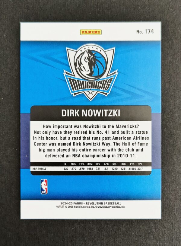 2024-25 Panini Revolution Legends Dirk Nowitzki #174