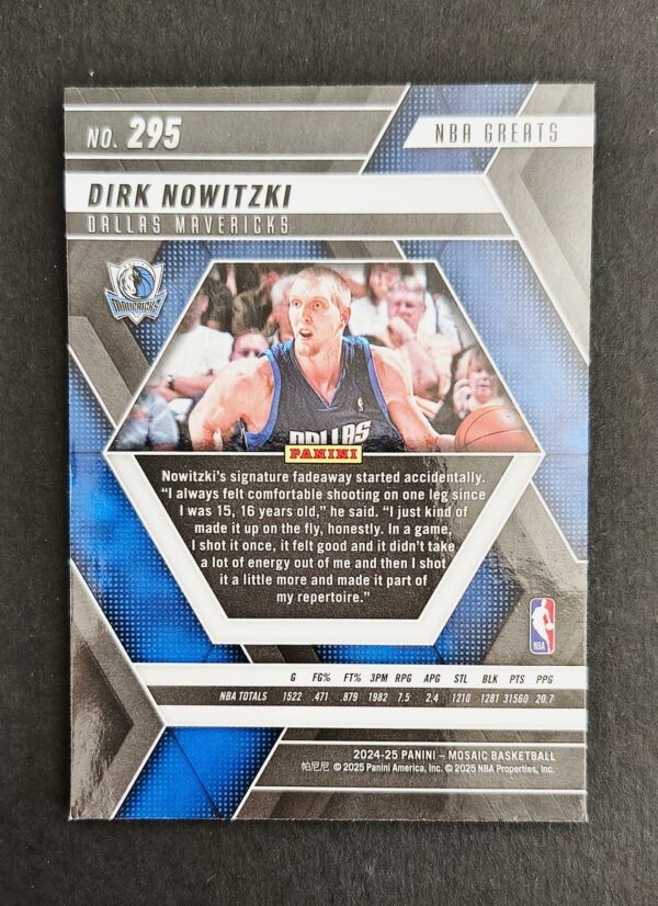 2024-25 Panini Mosaic NBA Greats Dirk Nowitzki #295