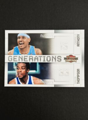 2009-10 Panini Threads Generations Carmelo Anthony David Thompson #4