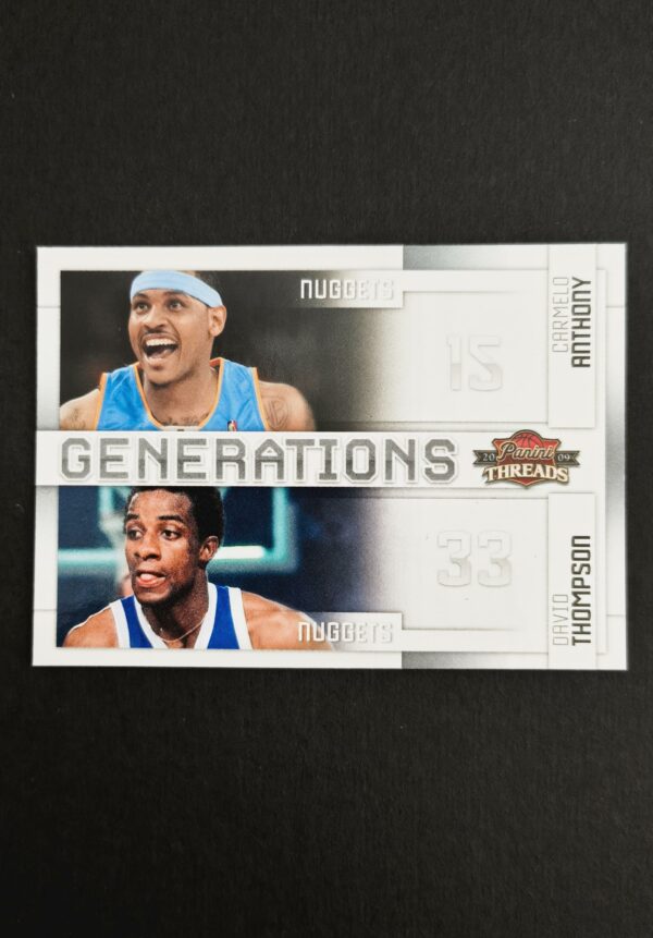 2009-10 Panini Threads Generations Carmelo Anthony David Thompson #4