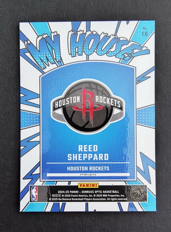2024-25 Panini Optic My House Reed Sheppard #18 RC Silver
