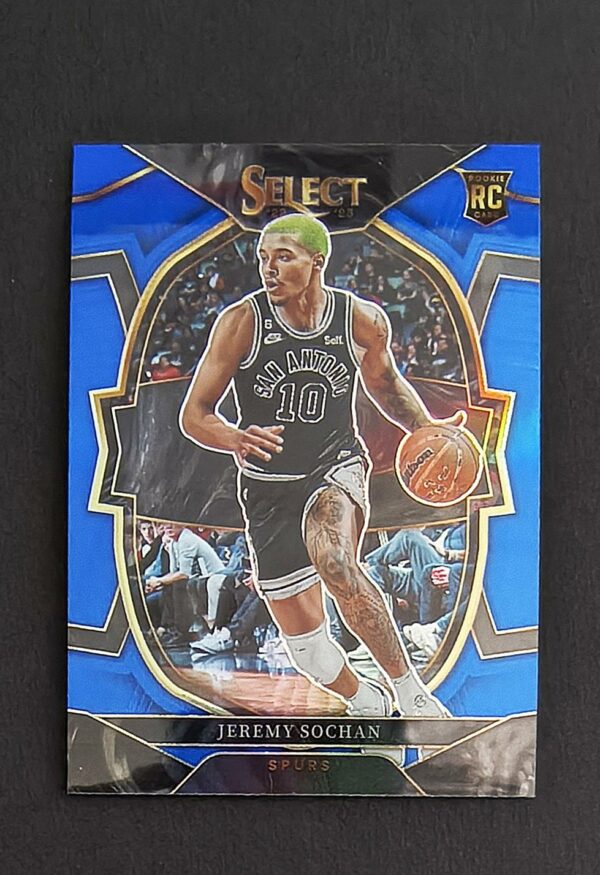 2022-23 Panini Select Jeremy Sochan #86 RC Blue Prizm Concourse