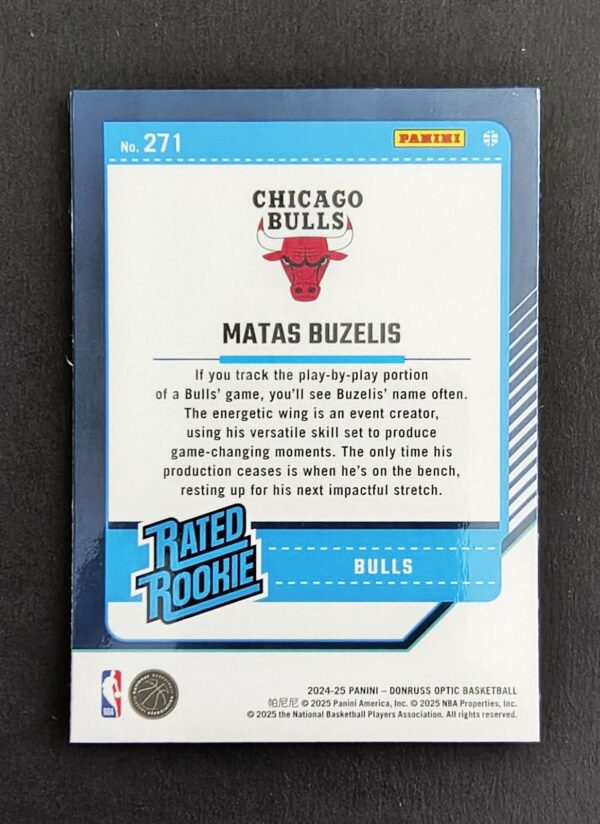 2024-25 Panini Optic Matas Buzelis #271 RC