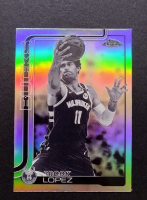 2025-26 Topps Chrome Brook Lopez #159 Negative Refractor