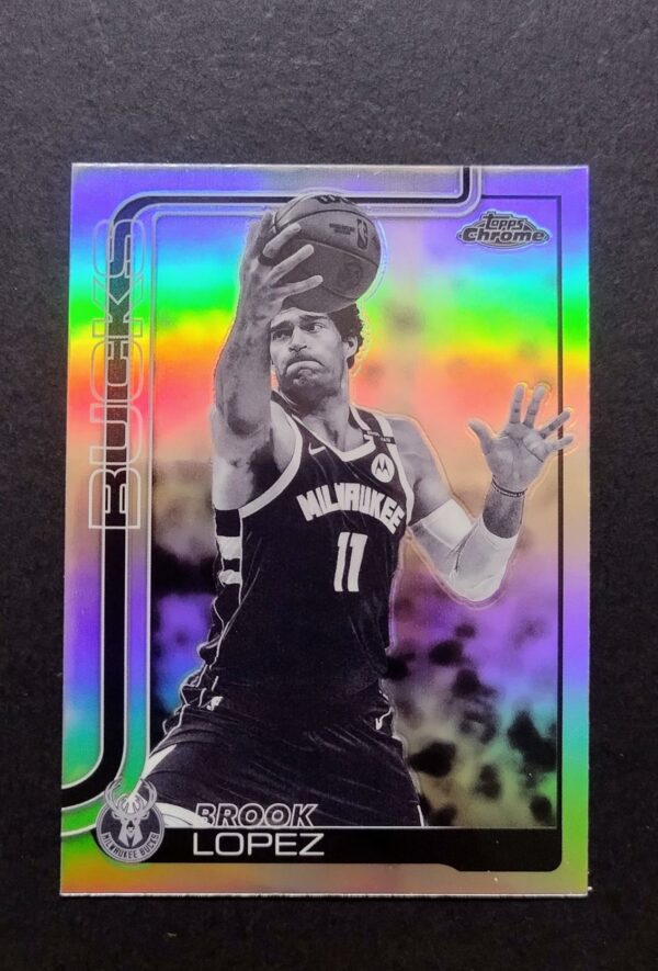 2025-26 Topps Chrome Brook Lopez #159 Negative Refractor