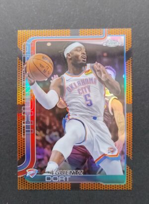 2025-26 Topps Chrome Luguentz Dort #177 Basketball Refractor