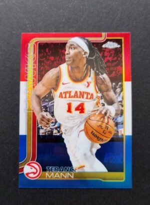 2025-26 Topps Chrome Terance Mann #9 Red White Blue