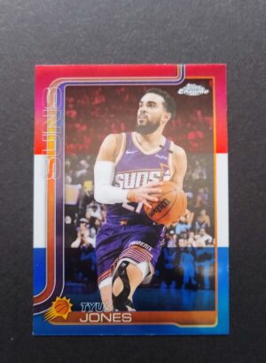 2025-26 Topps Chrome Tyus Jones #146 Red White Blue