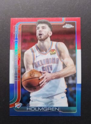 2025-26 Topps Chrome Chet Holmgren #134 Red White Blue