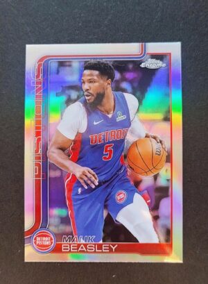 2025-26 Topps Chrome Malik Beasley #36 Silver Refractor