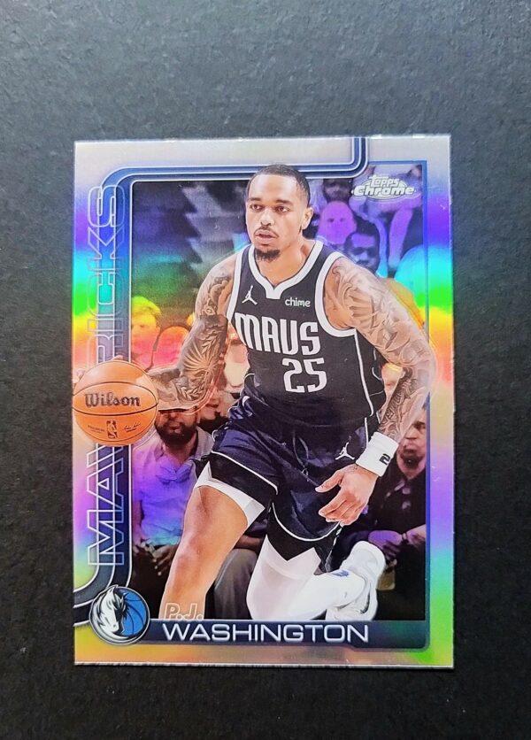 2025-26 Topps Chrome PJ Washington #19 Silver Refractor