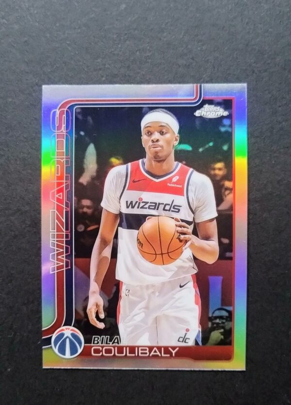 2025-26 Topps Chrome Bilal Coulibaly #208 Silver Refractor