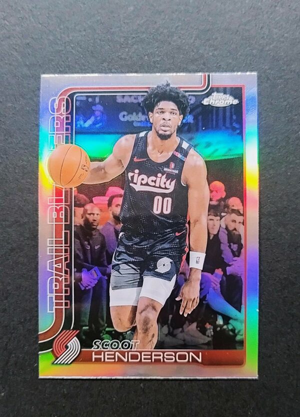 2025-26 Topps Chrome Scoot Henderson #166 Silver Refractor