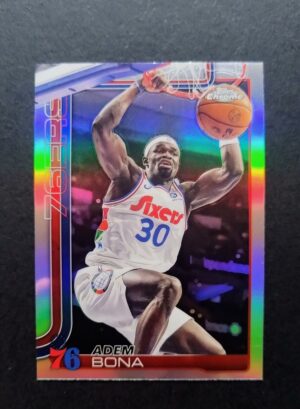 2025-26 Topps Chrome Adem Bona #183 Silver Refractor