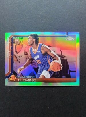 2025-26 Topps Chrome Rasheer Fleming #281 RC Silver Refractor