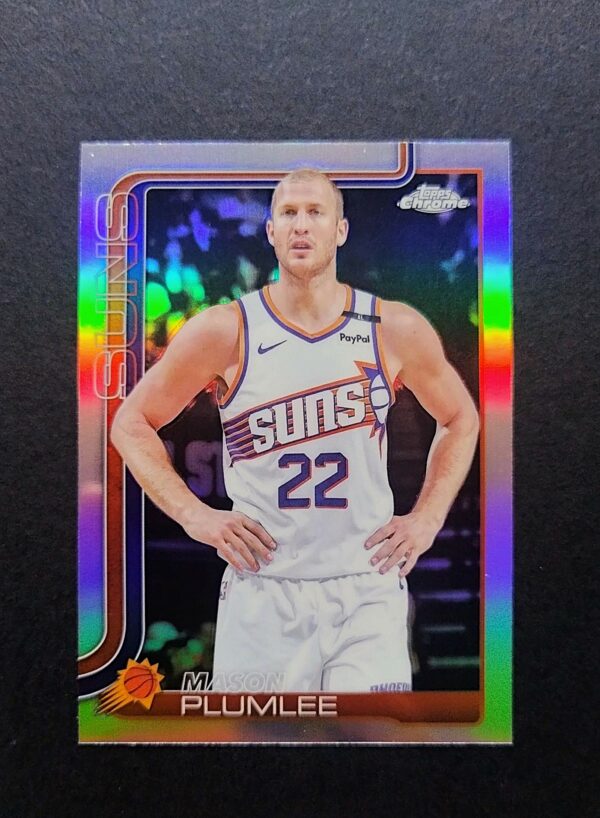 2025-26 Topps Chrome Mason Plumlee #106 RC Silver Refractor