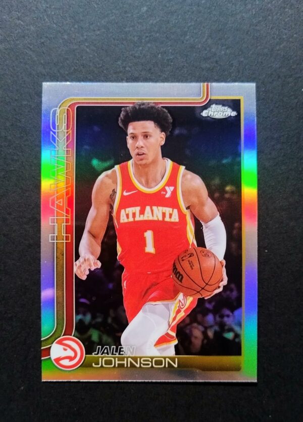 2025-26 Topps Chrome Jalen Johnson #56 Silver Refractor