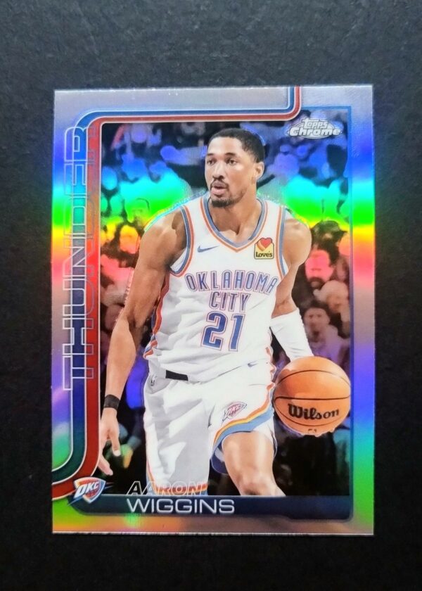 2025-26 Topps Chrome Aaron Wiggins #196 Silver Refractor