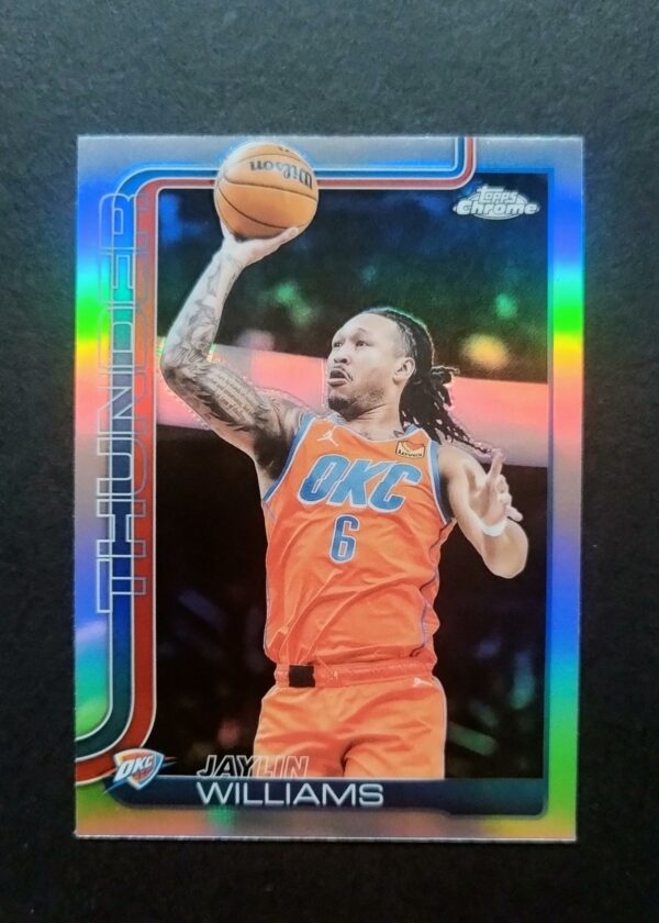 2025-26 Topps Chrome Jaylin Williams #105 Silver Refractor