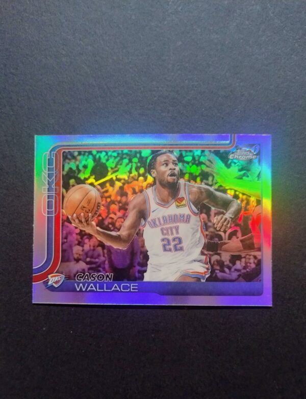 2025-26 Topps Chrome Cason Wallace #191 Silver Refractor