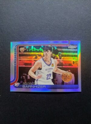 2025-26 Topps Chrome Brook Barnhizer #295 RC Silver Refractor