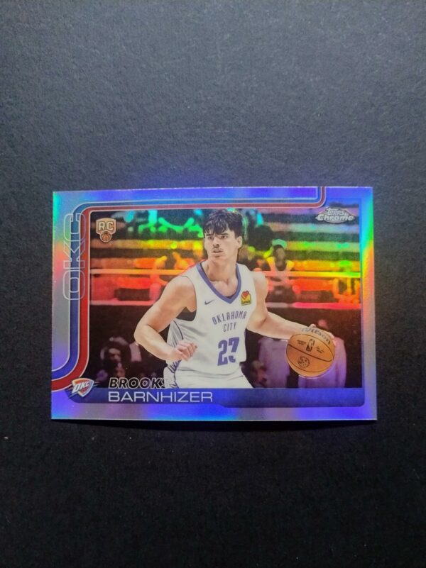 2025-26 Topps Chrome Brook Barnhizer #295 RC Silver Refractor