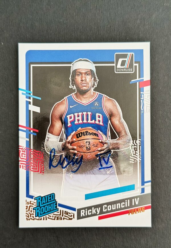 2023-24 Panini Donruss Ricky Council IV RC Auto