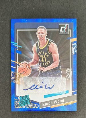 2023-24 Panini Donruss Isaiah Wong RC Auto 11/25