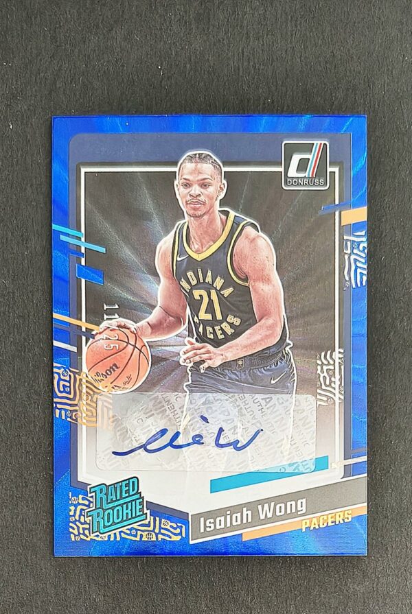 2023-24 Panini Donruss Isaiah Wong RC Auto 11/25