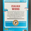2023-24 Panini Donruss Isaiah Wong RC Auto 11/25